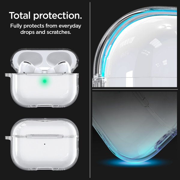 Spigen AirPods Pro 2 Deksel Ultra Hybrid Crystal Clear