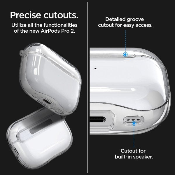 Spigen AirPods Pro 2 Deksel Ultra Hybrid Crystal Clear