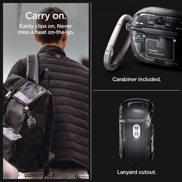 Spigen AirPods Pro 2 Deksel Ultra Hybrid Zero One MagFit Svart