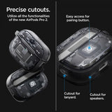 Spigen AirPods Pro 2 Deksel Ultra Hybrid Zero One MagFit Svart