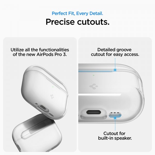 Spigen AirPods Pro 3 Deksel Liquid Crystal Crystal Clear