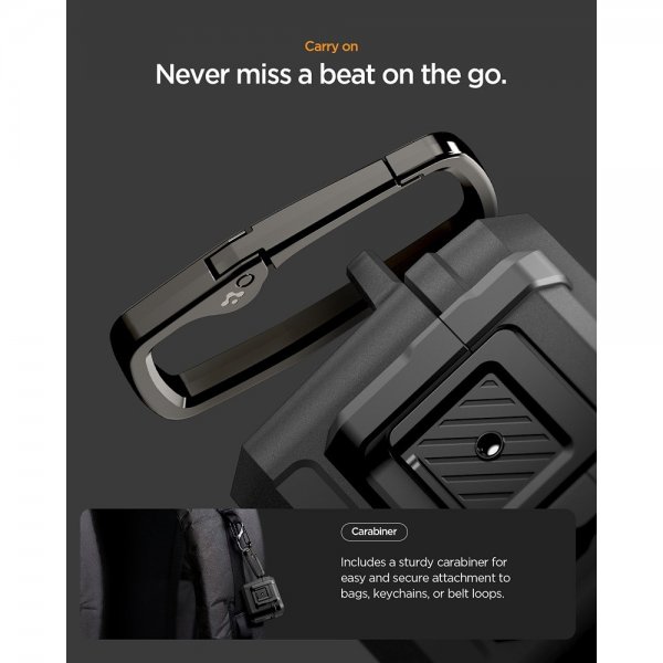 Spigen AirPods Pro 3 Deksel Lock Fit Matte Black