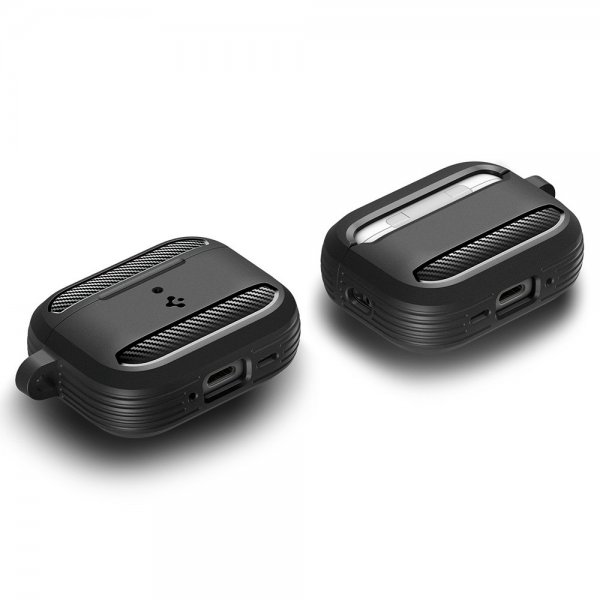 Spigen AirPods Pro 3 Deksel Rugged Armor Matte Black