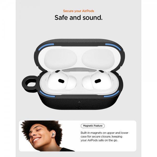 Spigen AirPods Pro 3 Deksel Vault Matte Black