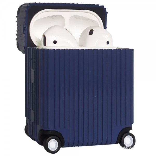 AirPods Pro/AirPods Pro 2 Deksel Bagasjedesign Blå