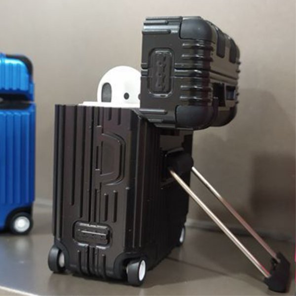 AirPods Pro/AirPods Pro 2 Deksel Bagasjedesign Blå