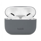 holdit AirPods Pro/AirPods Pro 2 Deksel Silikon Space Gray