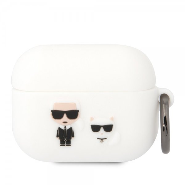 Karl Lagerfeld AirPods Pro Deksel 3D Logo Hvit