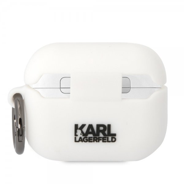 Karl Lagerfeld AirPods Pro Deksel 3D Logo Hvit