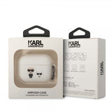 Karl Lagerfeld AirPods Pro Deksel 3D Logo Hvit