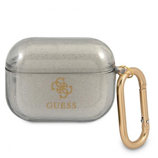 Guess AirPods Pro Deksel Glitter Case Svart