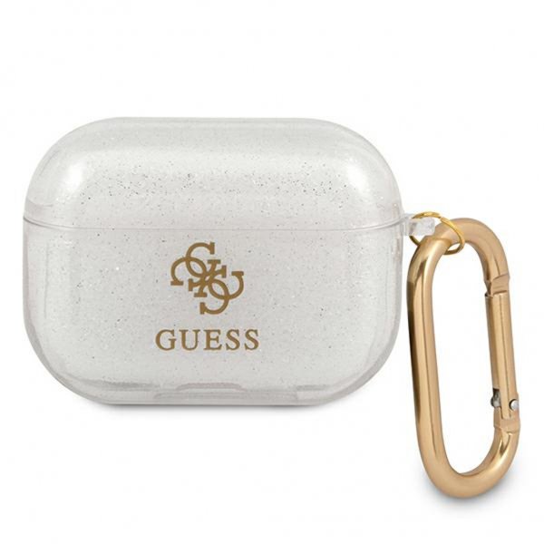 Guess AirPods Pro Deksel Glitter Case Transparent