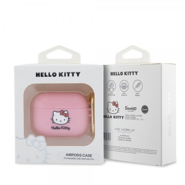 Hello Kitty AirPods Pro Deksel Liquid Silicone Rosa