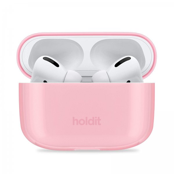 holdit AirPods Pro/AirPods Pro 2 Deksel Seethru Bright Pink