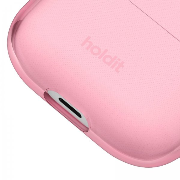 holdit AirPods Pro/AirPods Pro 2 Deksel Seethru Bright Pink