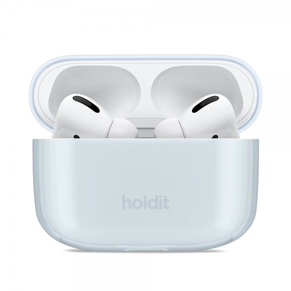 holdit AirPods Pro/AirPods Pro 2 Deksel Seethru Mineral Blue