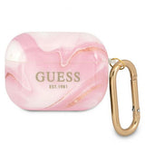 Guess AirPods Pro Deksel Shiny Marble Rosa
