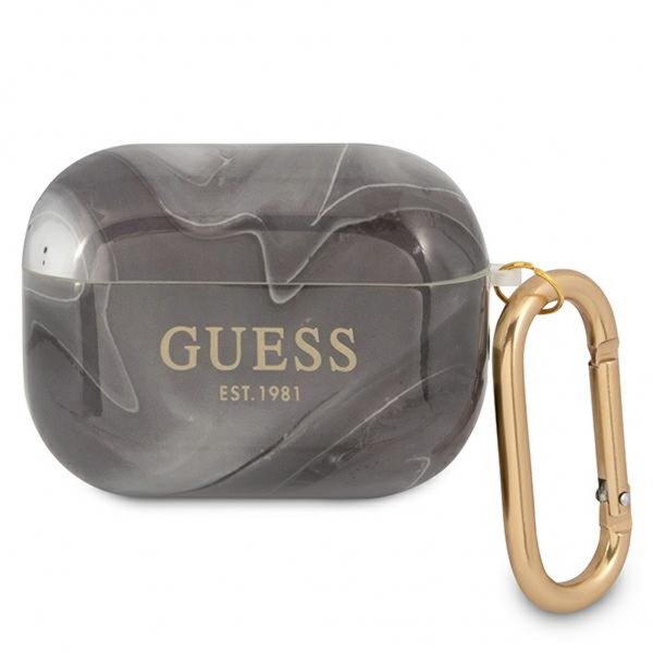 Guess AirPods Pro Deksel Shiny Marble Svart