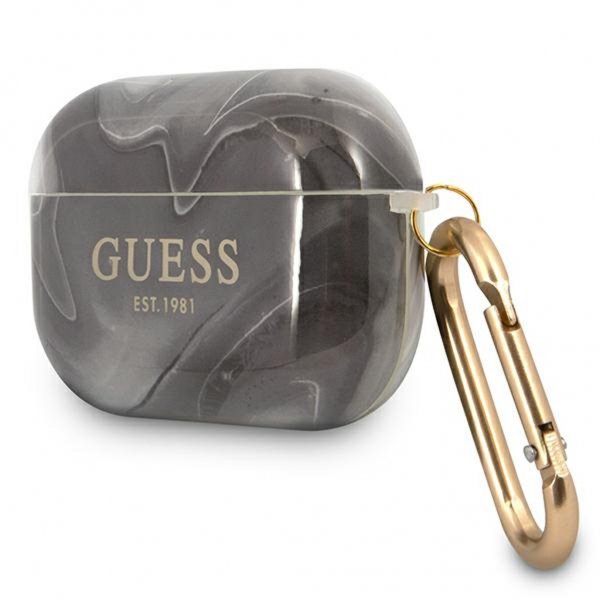 Guess AirPods Pro Deksel Shiny Marble Svart
