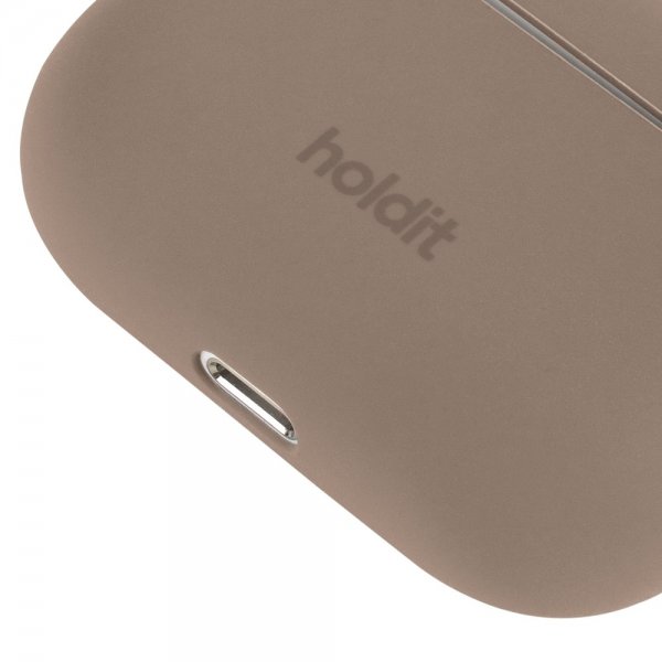 holdit AirPods Pro/AirPods Pro 2 Deksel Silikon Mocha Brown