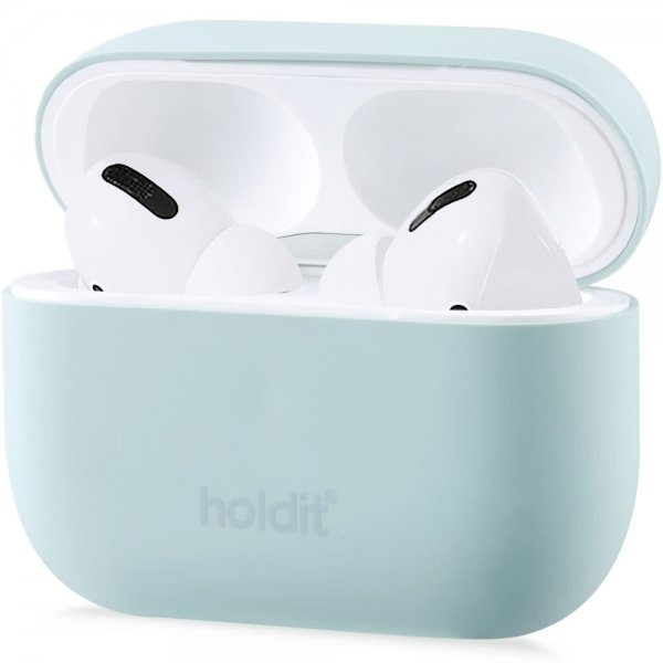 holdit AirPods Pro/AirPods Pro 2 Deksel Silikon Mint