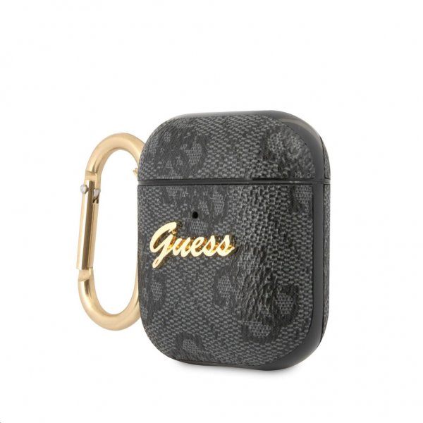 Guess AirPods (1/2) Deksel 4G Script Grå