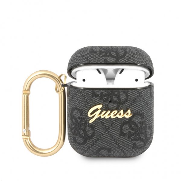 Guess AirPods (1/2) Deksel 4G Script Grå