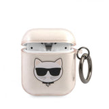 Karl Lagerfeld AirPods (1/2) Deksel Choupette Glitter Gull