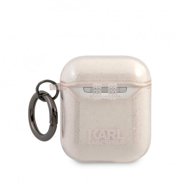 Karl Lagerfeld AirPods (1/2) Deksel Choupette Glitter Gull
