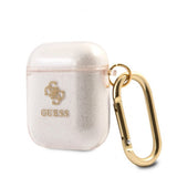 Guess AirPods (1/2) Deksel Glitter Case Gull