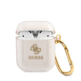 Guess AirPods (1/2) Deksel Glitter Case Gull