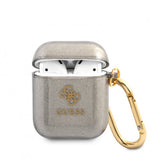 Guess AirPods (1/2) Deksel Glitter Case Svart