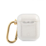 Guess AirPods (1/2) Deksel Glitter Case Transparent