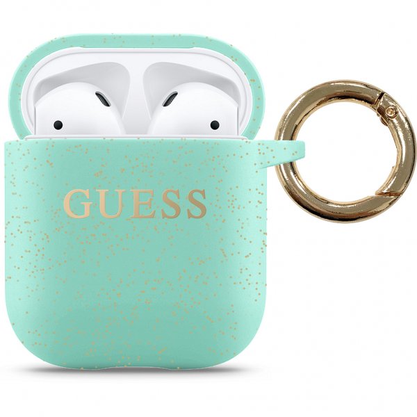 Guess AirPods (1/2) Deksel Glitter Grønn