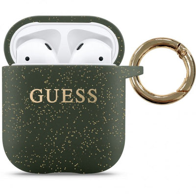 Guess AirPods (1/2) Deksel Glitter Khaki