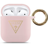 Guess AirPods (1/2) Deksel Gold Triangle Rosa