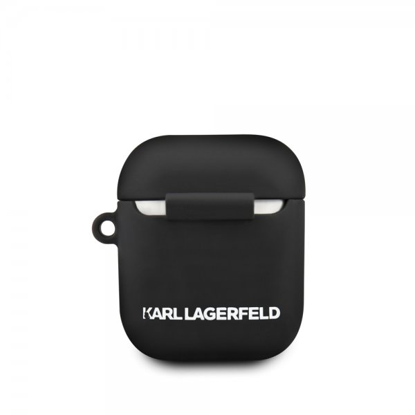 Karl Lagerfeld AirPods (1/2) Deksel Iconic Cover Svart