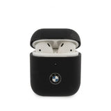 BMW AirPods (1/2) Deksel Leather Case Svart