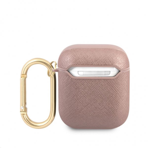 Guess AirPods (1/2) Deksel Saffiano Rosa