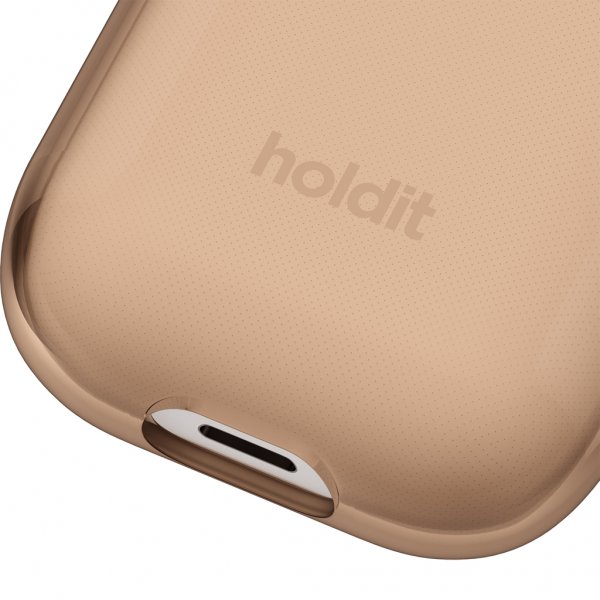 holdit AirPods (1/2) Deksel Seethru Dark Brown