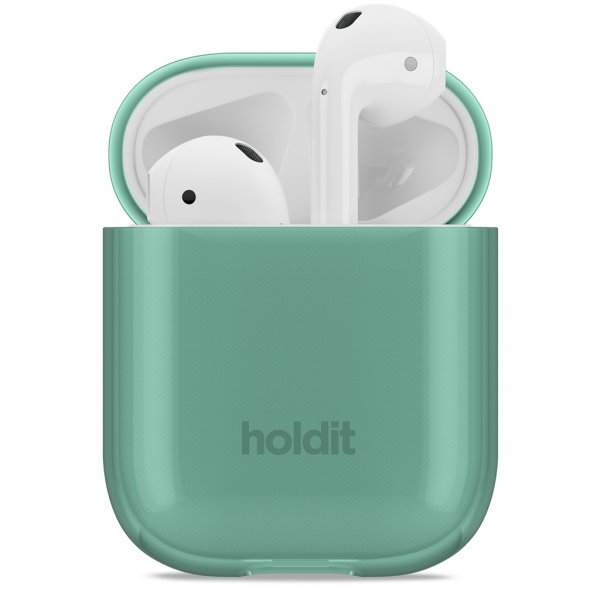 holdit AirPods (1/2) Deksel Seethru Moss Green