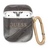 Guess AirPods (1/2) Deksel Shiny Marble Svart