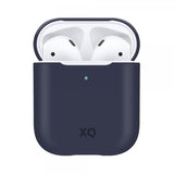 Xqisit AirPods (1/2) Deksel Silikoni Case Blå