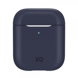 Xqisit AirPods (1/2) Deksel Silikoni Case Blå