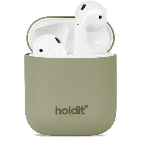 holdit AirPods (1/2) Deksel Silikon Nygård Khaki Green
