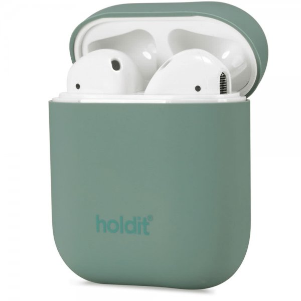 holdit AirPods (1/2) Deksel Silikon Nygård Moss Green