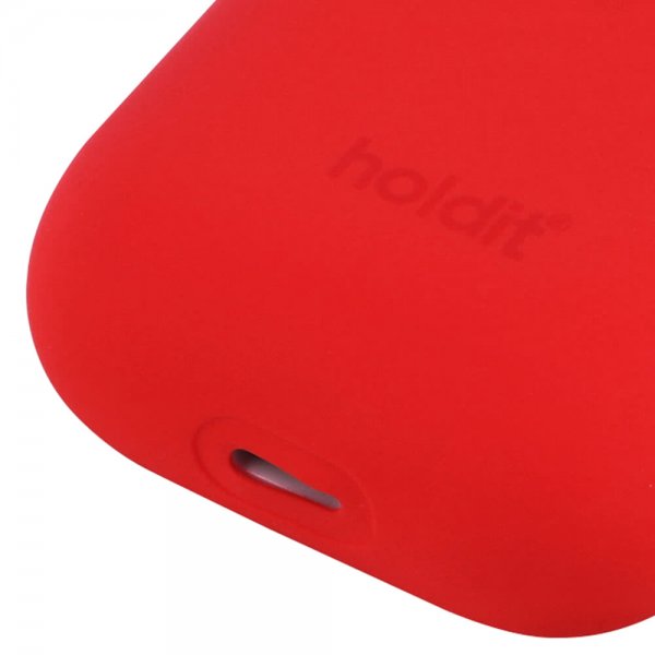 holdit AirPods (1/2) Deksel Silikon Nygård Ruby Red