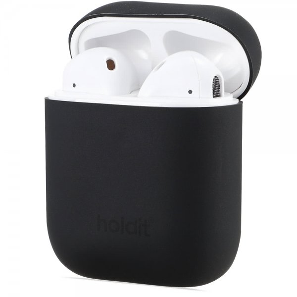 holdit AirPods (1/2) Deksel Silikon Nygård Svart