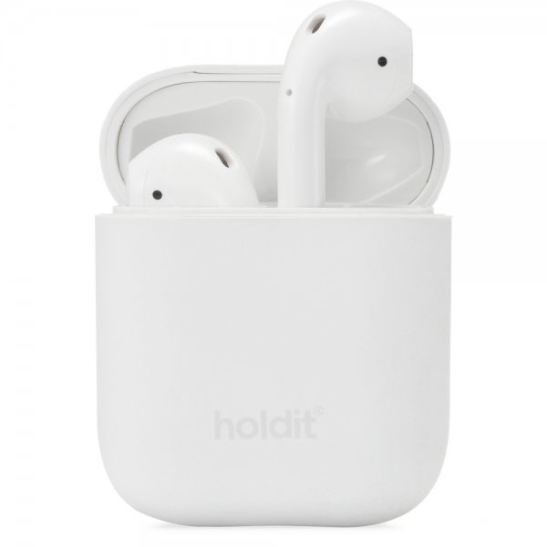 holdit AirPods (1/2) Deksel Silikon Nygård Hvit