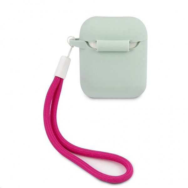 Guess AirPods (1/2) Deksel Vintage Silicone Blå